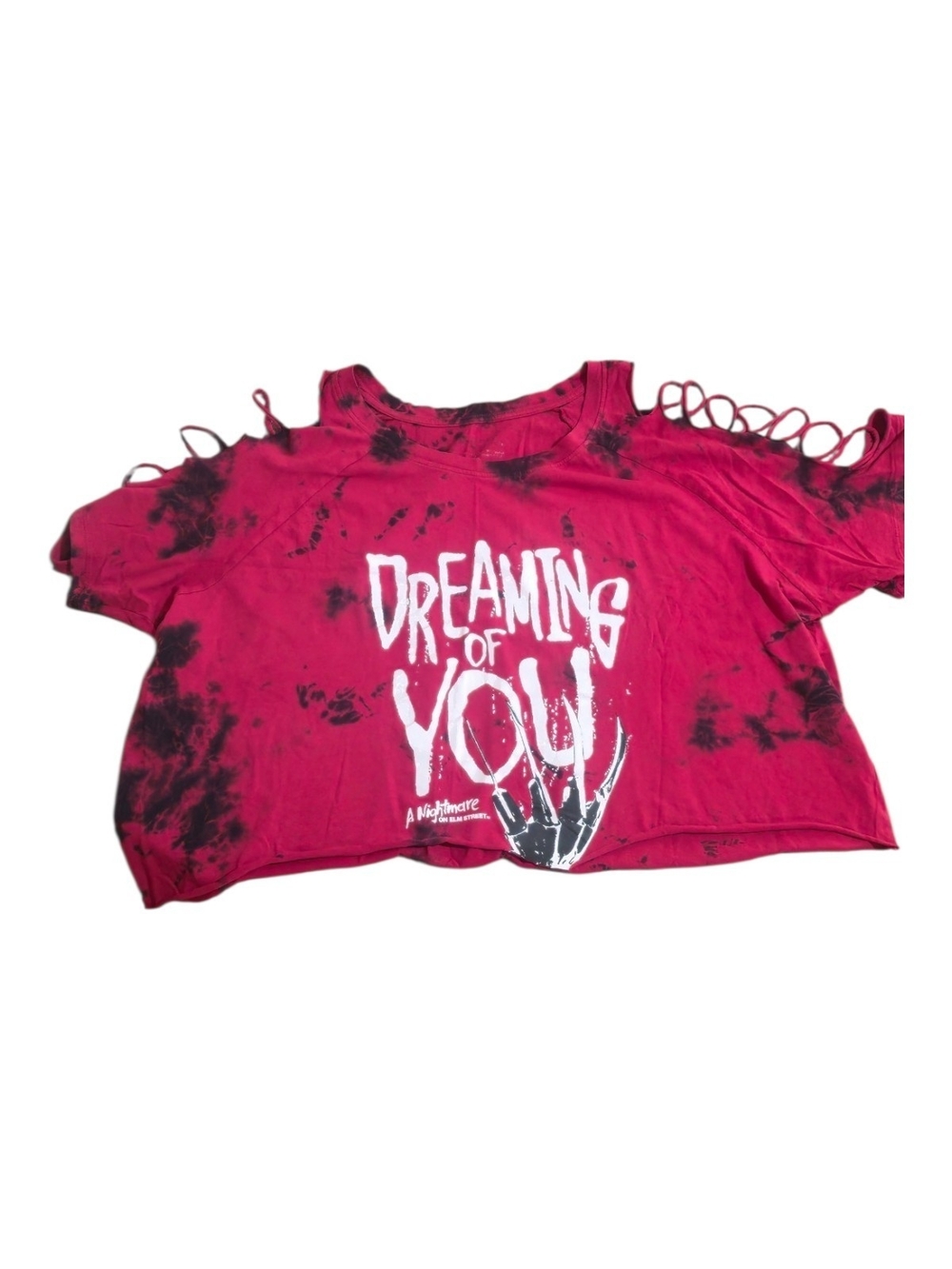 Torrid Nightmare on Elm Street Freddy Slashed Red Crop Top Costume Plus Size 22